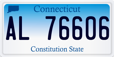 CT license plate AL76606