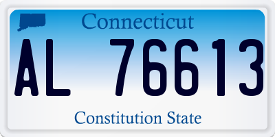 CT license plate AL76613