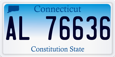 CT license plate AL76636