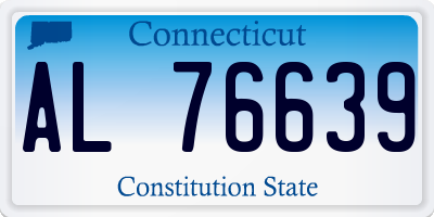 CT license plate AL76639