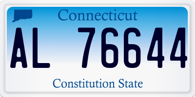 CT license plate AL76644