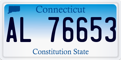 CT license plate AL76653