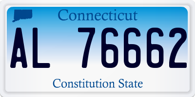 CT license plate AL76662