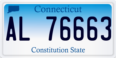 CT license plate AL76663