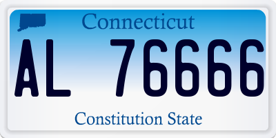 CT license plate AL76666