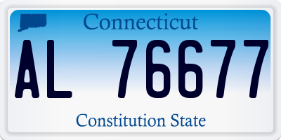 CT license plate AL76677