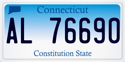 CT license plate AL76690