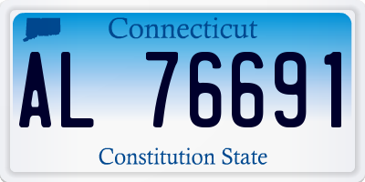 CT license plate AL76691