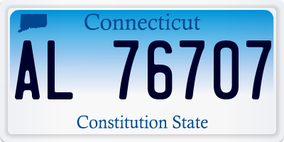 CT license plate AL76707