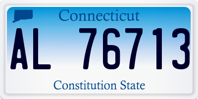 CT license plate AL76713
