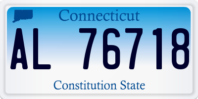 CT license plate AL76718
