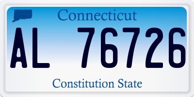 CT license plate AL76726