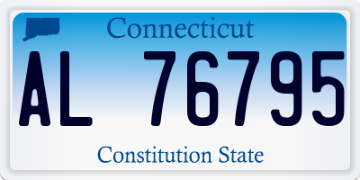 CT license plate AL76795