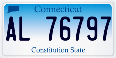 CT license plate AL76797