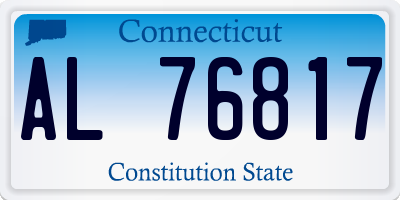 CT license plate AL76817