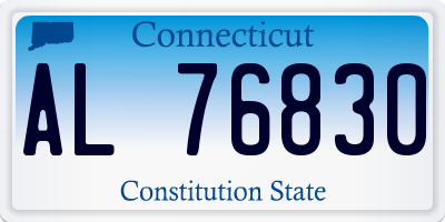 CT license plate AL76830