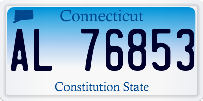 CT license plate AL76853