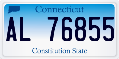CT license plate AL76855