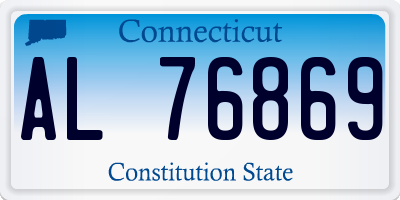 CT license plate AL76869