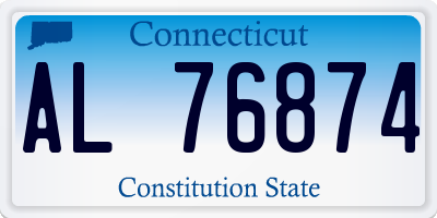 CT license plate AL76874