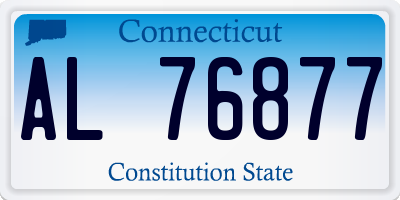 CT license plate AL76877