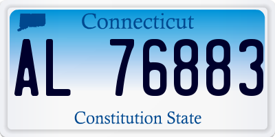 CT license plate AL76883