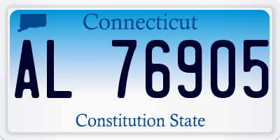 CT license plate AL76905