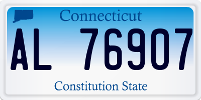CT license plate AL76907