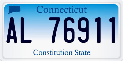 CT license plate AL76911