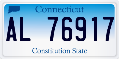 CT license plate AL76917