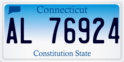 CT license plate AL76924