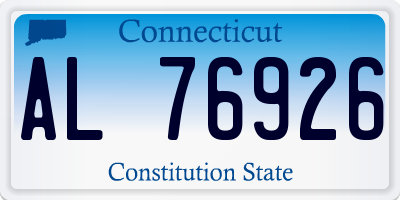 CT license plate AL76926