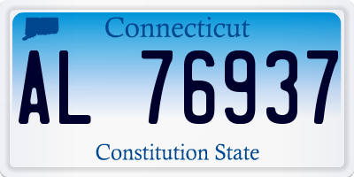 CT license plate AL76937