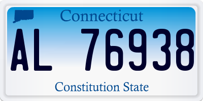 CT license plate AL76938