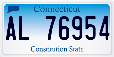 CT license plate AL76954