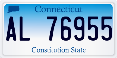 CT license plate AL76955