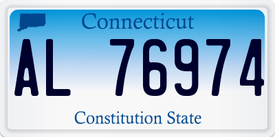 CT license plate AL76974