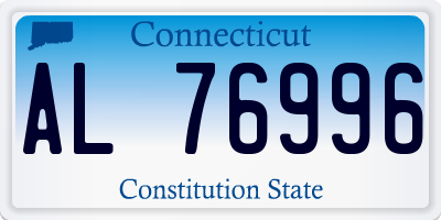 CT license plate AL76996