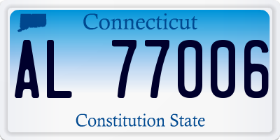 CT license plate AL77006