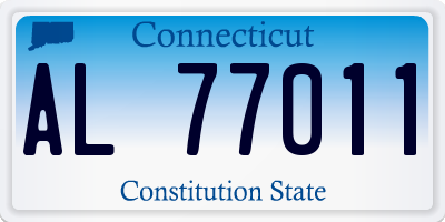 CT license plate AL77011