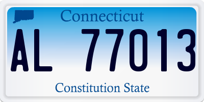 CT license plate AL77013