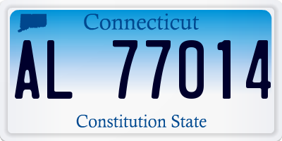 CT license plate AL77014