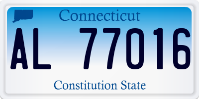 CT license plate AL77016