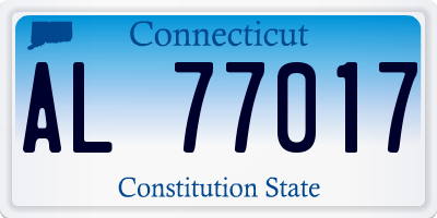 CT license plate AL77017