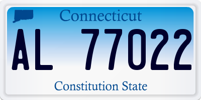 CT license plate AL77022