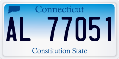 CT license plate AL77051