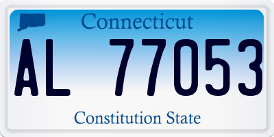 CT license plate AL77053