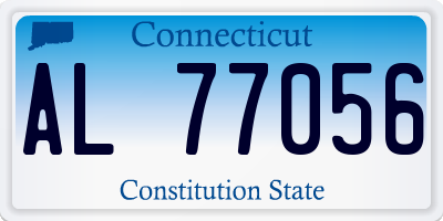 CT license plate AL77056