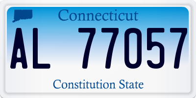 CT license plate AL77057