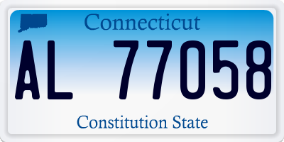 CT license plate AL77058